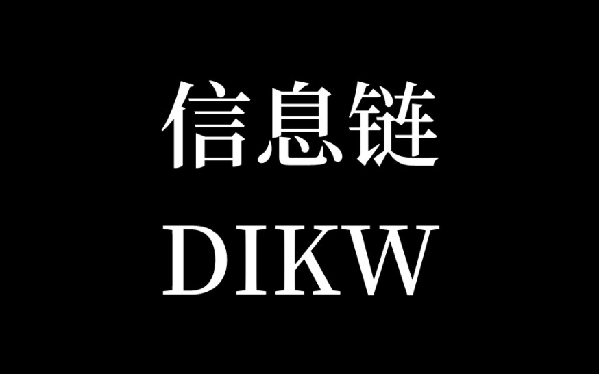 图情档领域最基础的问题DIKW哔哩哔哩bilibili