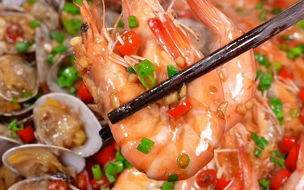 花甲大虾粉丝煲的做法