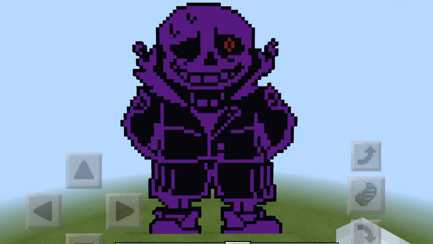 新人up在mc中建的坠星sans