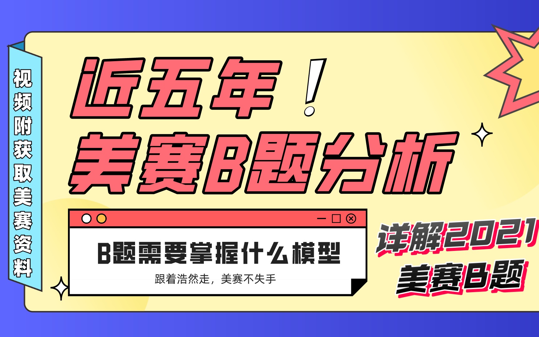 【2023美赛】解读近五年B题需要掌握什么模型,21年B题如何分析?哔哩哔哩bilibili