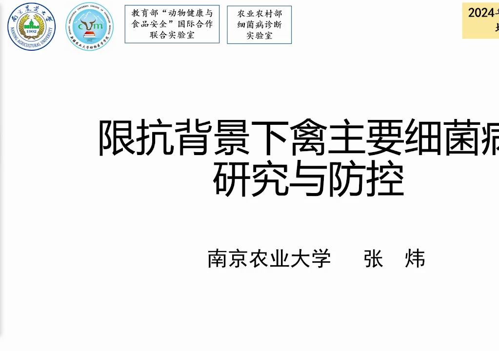 限抗背景下的禽细菌病防控及研究(2024版)(上)哔哩哔哩bilibili