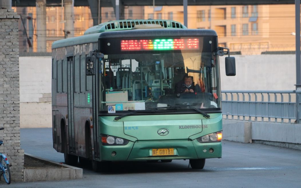 飙车原速原声保定保运集团公交608路苏州金龙海格klq6119gce4原速运行