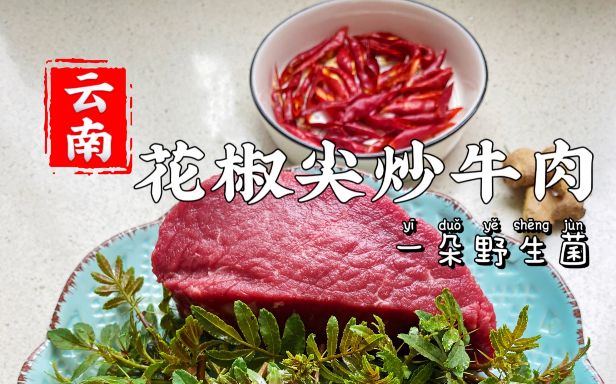 地道云南菜系之『花椒尖炒牛肉』哔哩哔哩bilibili