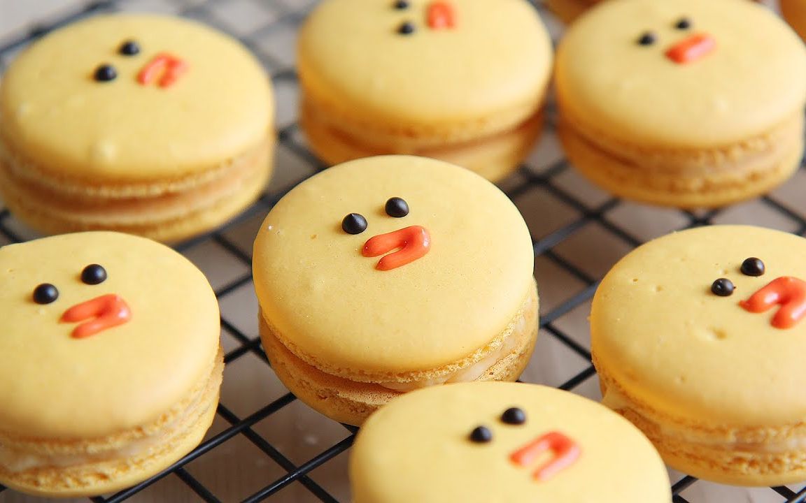 莎莉鸭造型的马卡龙无人声honeykki