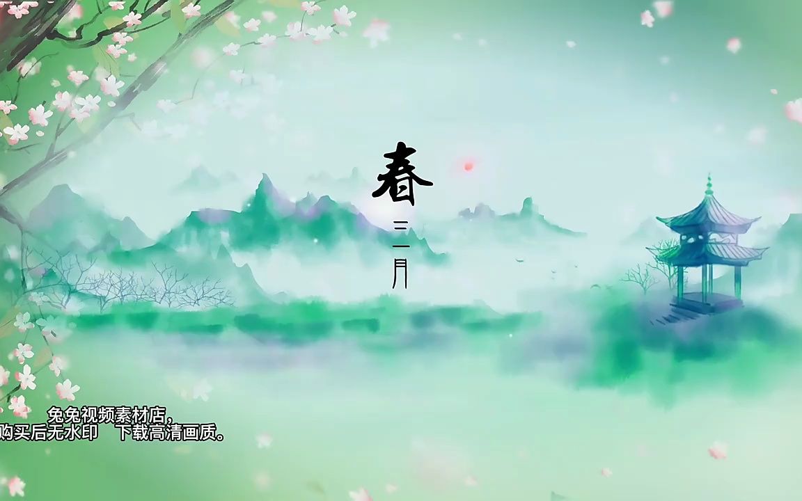 春三月 古风舞蹈背景高清视频led视频大屏幕素材哔哩哔哩bilibili