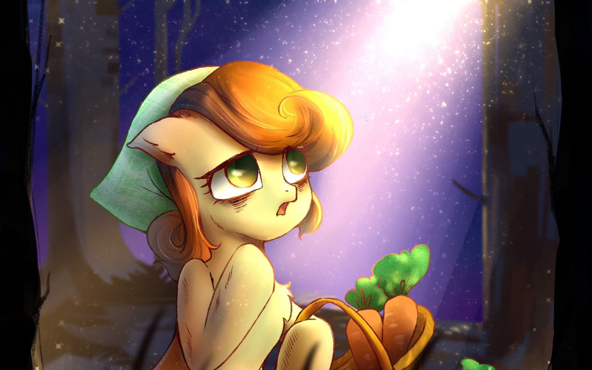 【卡牌绘制】carrot top-我的小马驹同人绘画