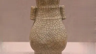 哥窑贯耳瓶-哔哩哔哩_Bilibili