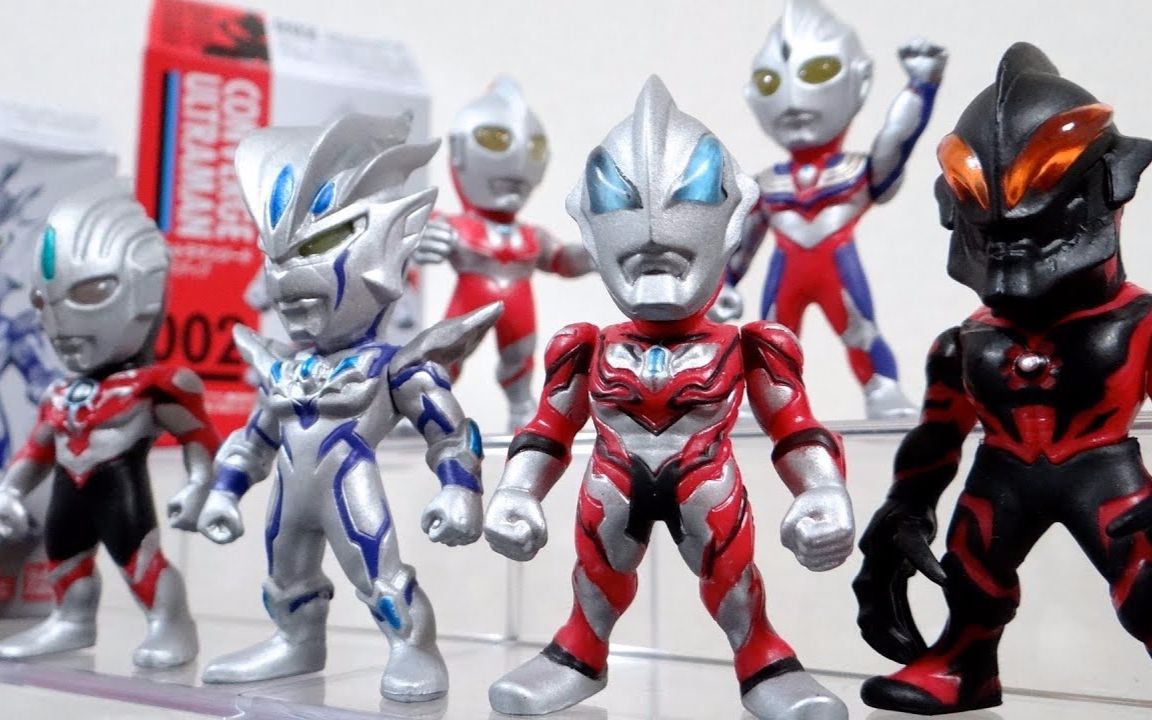 【玩具评测】万代食玩 奥特曼converge 第一弹 一套6款开盒评测_哔哩
