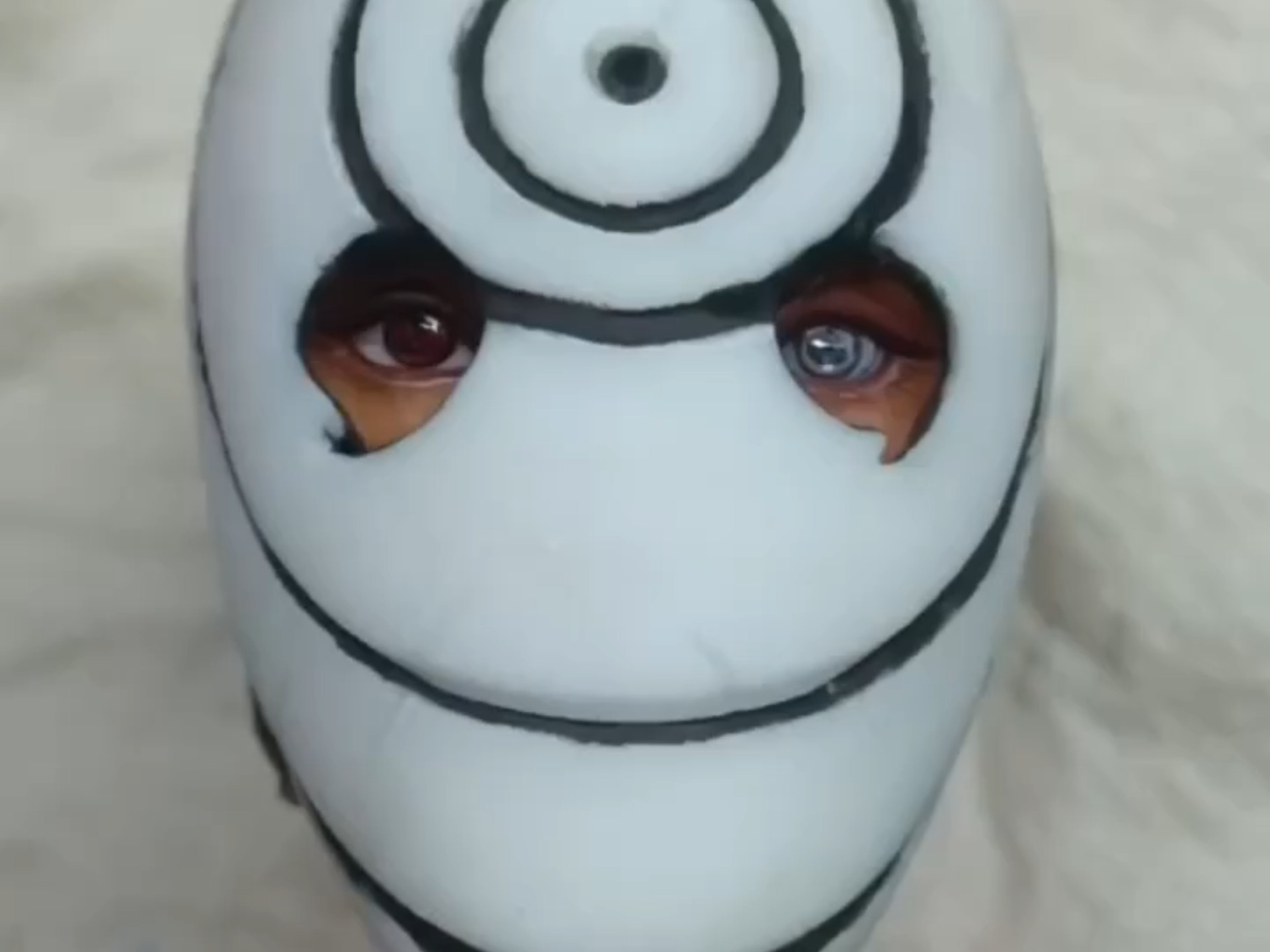 1/6火影忍者 大战 带土 可拆面具 兵人头雕涂装分享白模店里搜编号