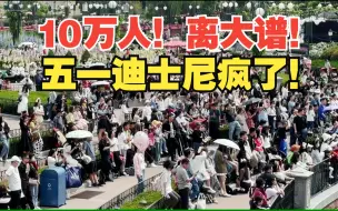 下载视频: 破纪录的10万人！五一迪士尼客流有多疯狂？上海迪士尼乐园 五一假期园区直击现场！