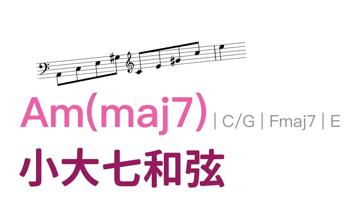 小大七和弦!(Minormajor Seventh Chord)哔哩哔哩bilibili