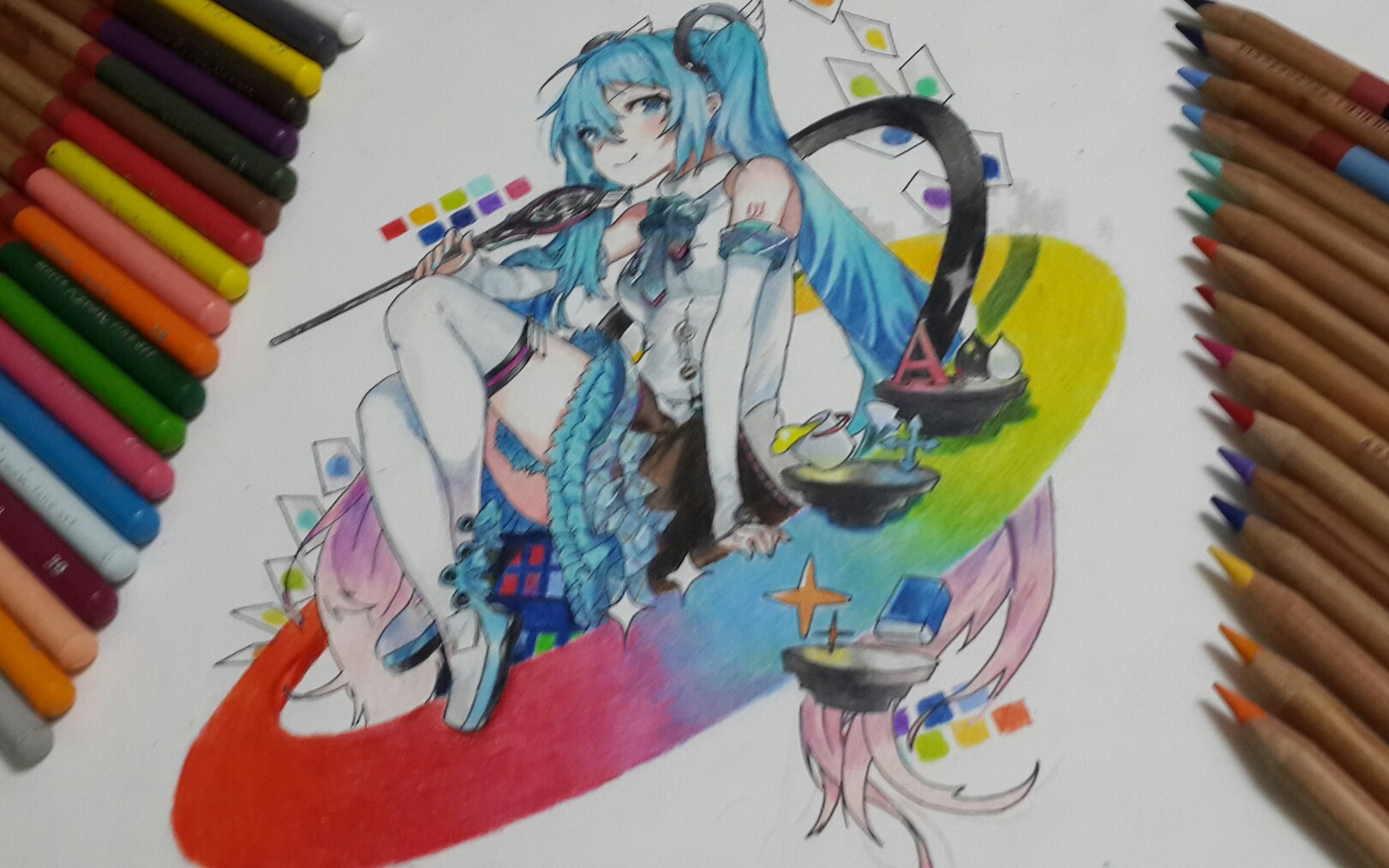【手绘应援】公主殿下画画过程(下)_哔哩哔哩 (゜-゜)つロ 干杯~-bili