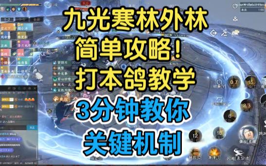 九光寒林外林13简单攻略!3分钟教你关键机制.打本鸽团本攻略