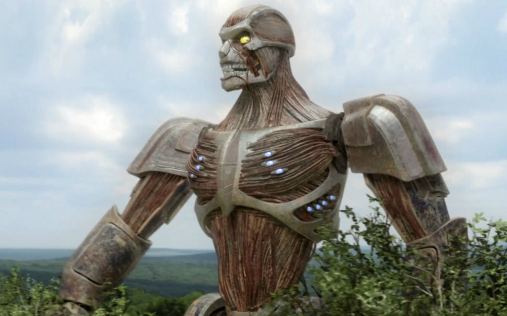 人类造出长肌肉的机器人,结果他连鲨鱼都打不过,一部科幻喜剧片