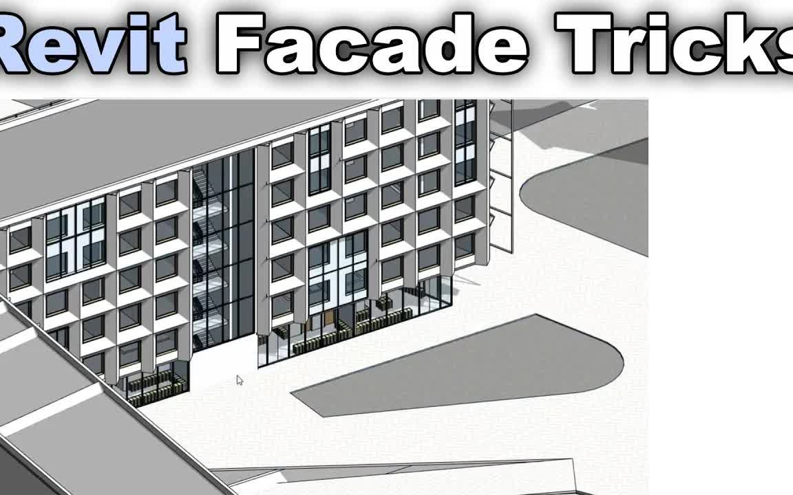 Revit外立面设计技巧与提示 Facades Tips and Tricks Tutorial哔哩哔哩bilibili