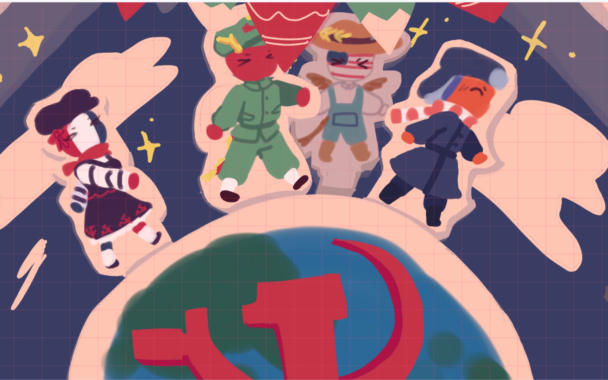 【countryhumans/苏解30年纪念】国际歌【圣诞版】