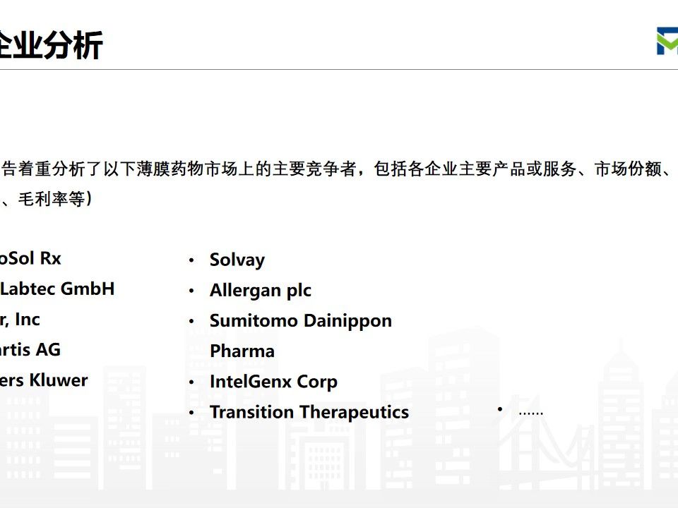 贝哲斯咨询  中国薄膜药物行业市场格局研究报告哔哩哔哩bilibili