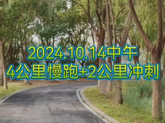 今日份跑步6公里(20分钟慢跑+2分钟✕4间歇跑).秋高气爽,适宜跑步.哔哩哔哩bilibili