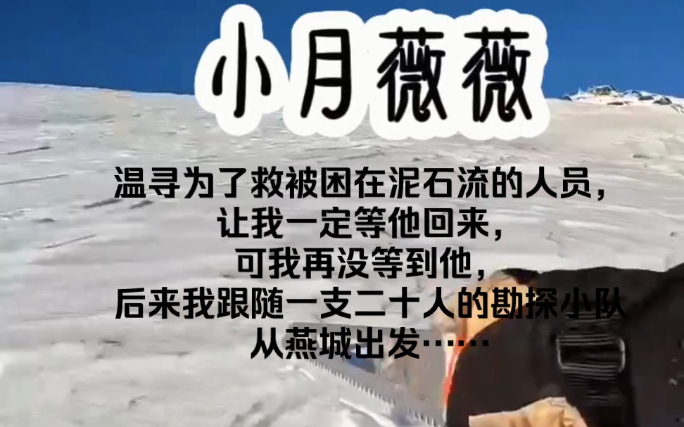 四年前,温寻为了救被困在泥石流的人员,让我一定等他回来,可我等到的只有他被泥石流冲走的消息,后来我再没见过温寻,十月初,一支20人的勘探小队...