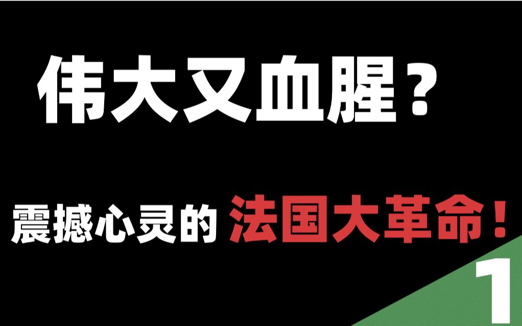 伟大又血腥?来看看震撼心灵的法国大革命吧!【走进历史01】哔哩哔哩bilibili