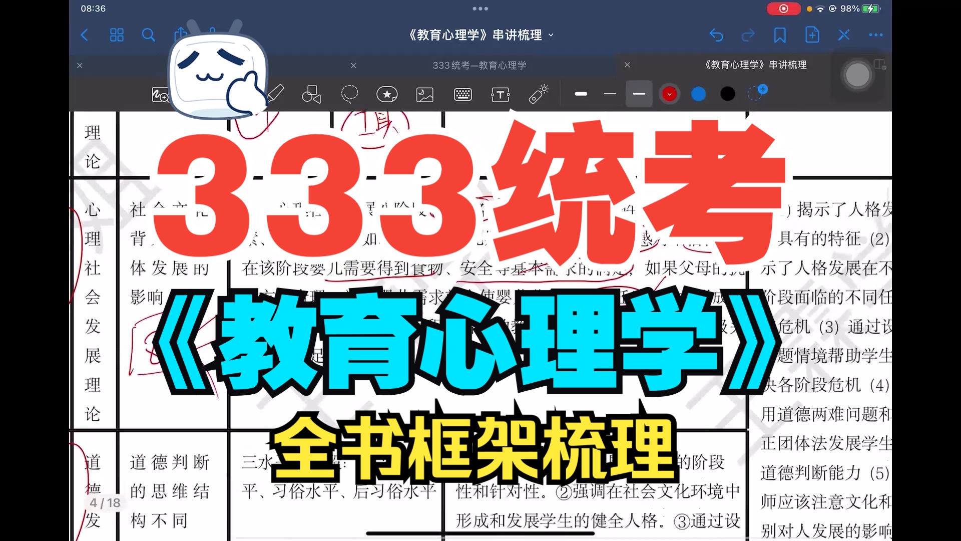 [图]好用！333新统考《教育心理学》全书框架梳理