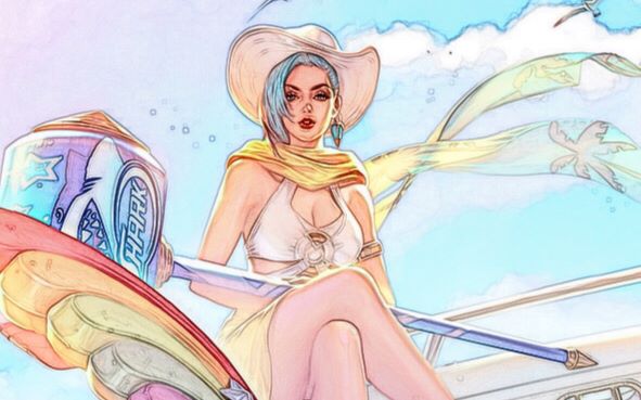 王者荣耀▽钟无艳海滩丽影语音配音