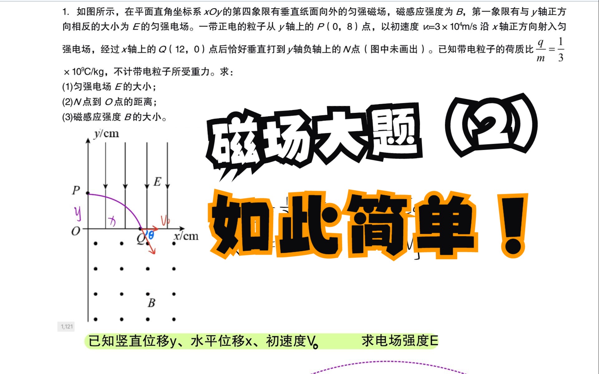 拯救高中物理之《磁场》之组合场中(磁场)部分解题模板