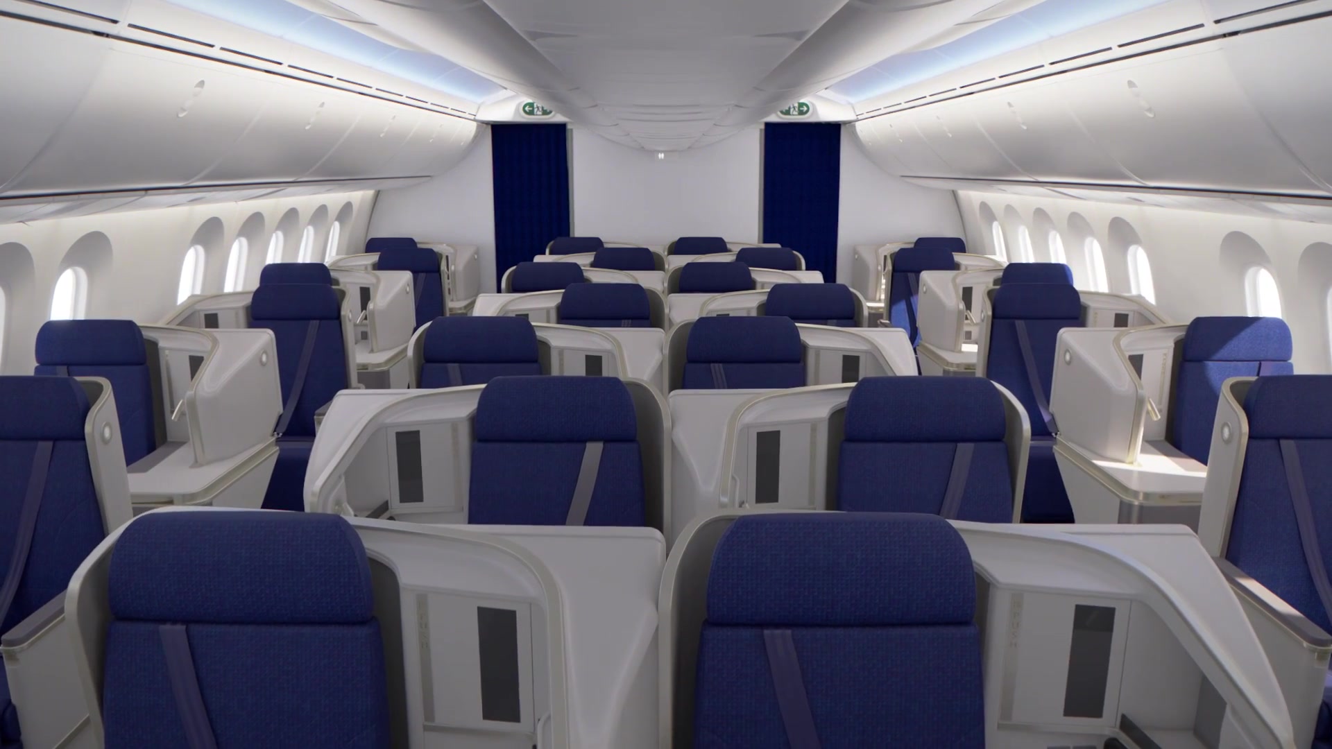 787机型座位图片