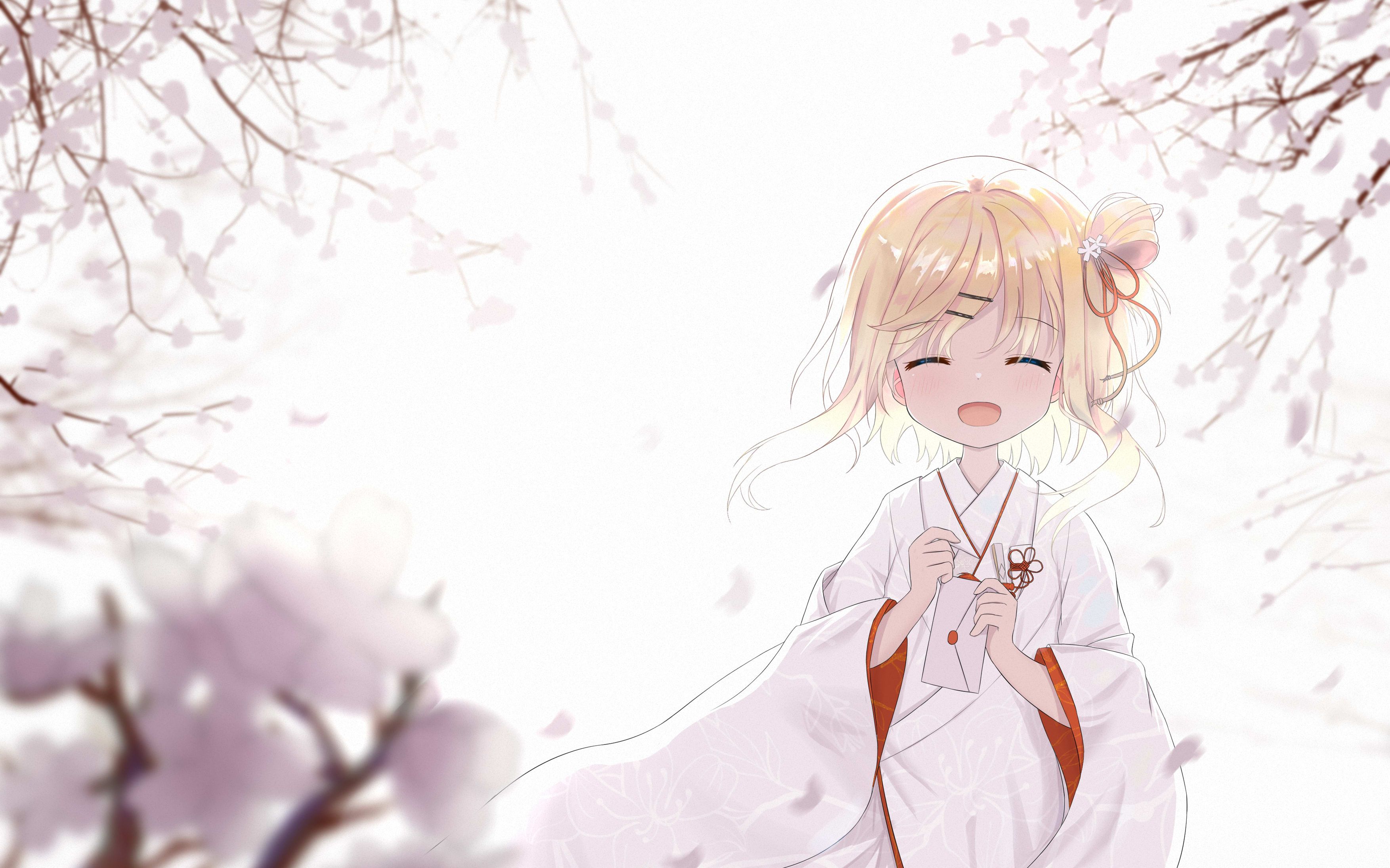 【绘画过程】樱花中的新娘