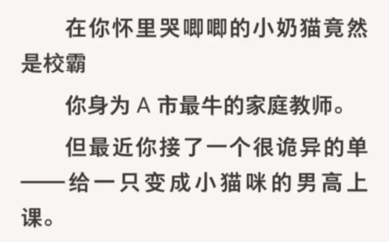 【gb】在你怀里哭唧唧的小奶猫竟然是校霸……你身为A市最牛的家庭教师.但最近你接了一个很诡异的单——给一只变成小猫咪的男高上课.LOFTER搜索...