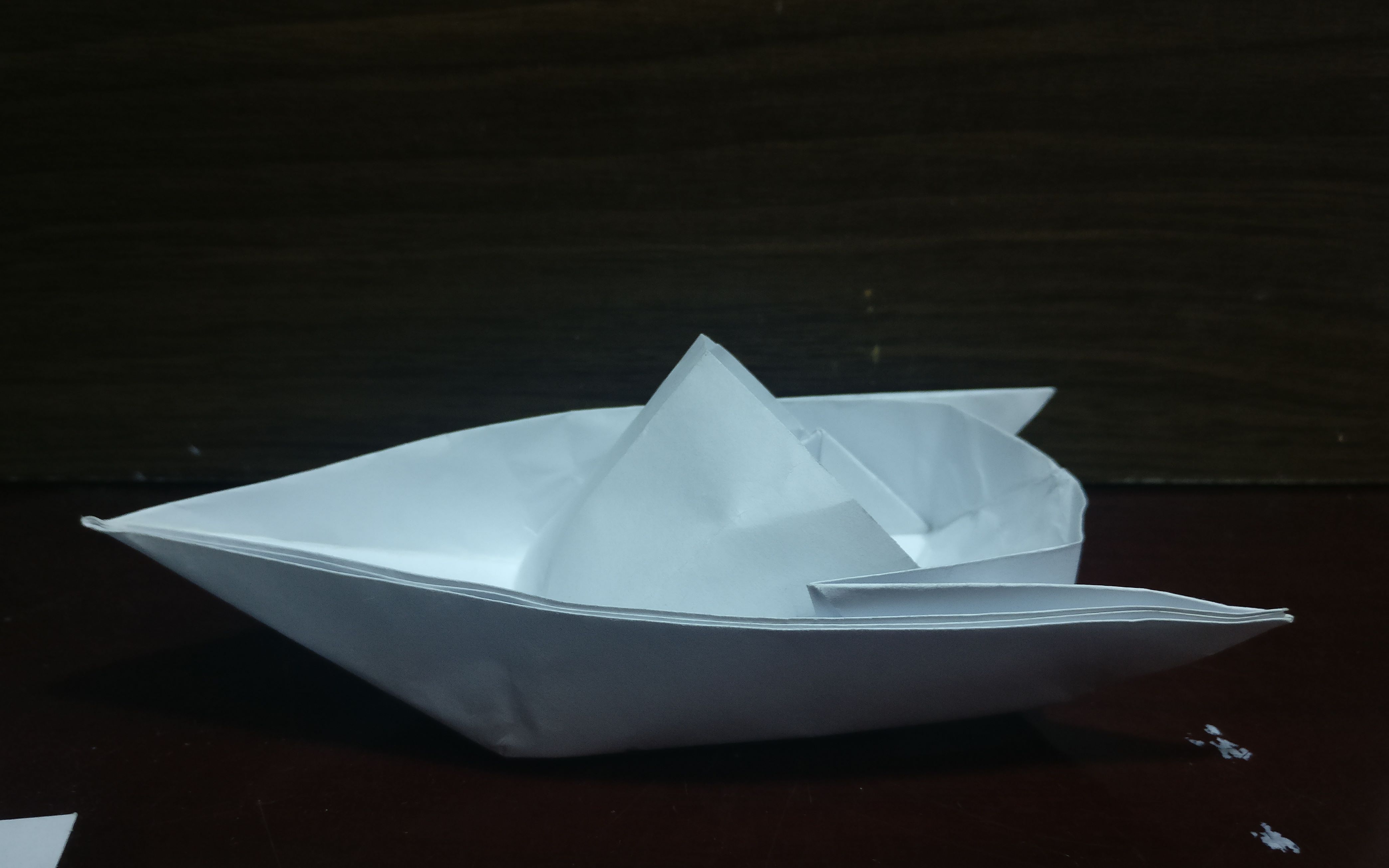 手残师兄如何制作纸船折纸教程独木舟