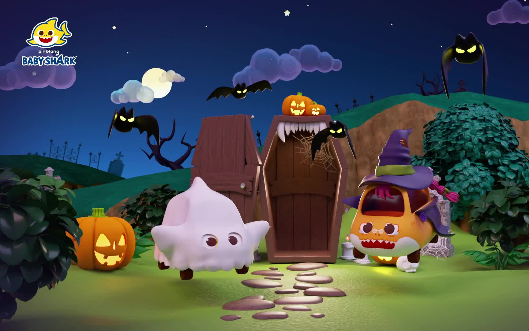 new baby shark halloween color slides baby shark toy car baby