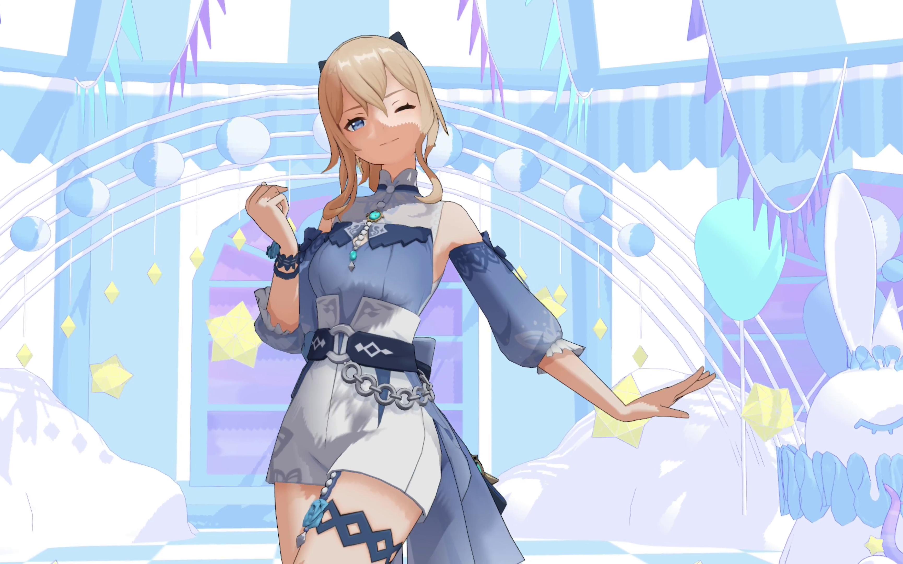 活动作品原神mmd琴你要干神魔啊