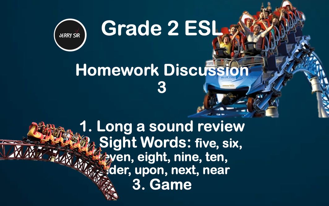 Grade 2 ESL Review 3: Long a sound & sight words (number) review哔哩哔哩bilibili