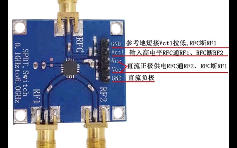 射频开关 单刀双掷射频开关 HMC8038W 微波开关哔哩哔哩bilibili