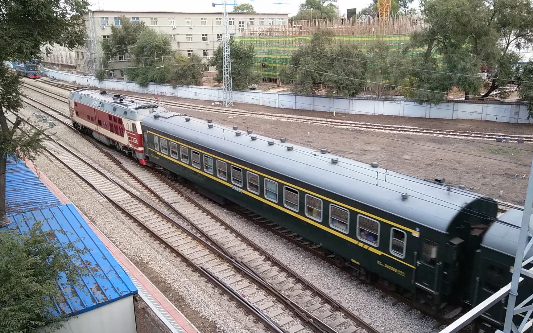 df4dz 3321 k7248次(碾子山-齐齐哈尔)进平齐线齐北场 2016.09.