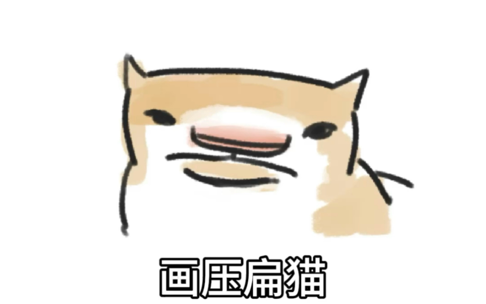 画压扁猫哔哩哔哩bilibili