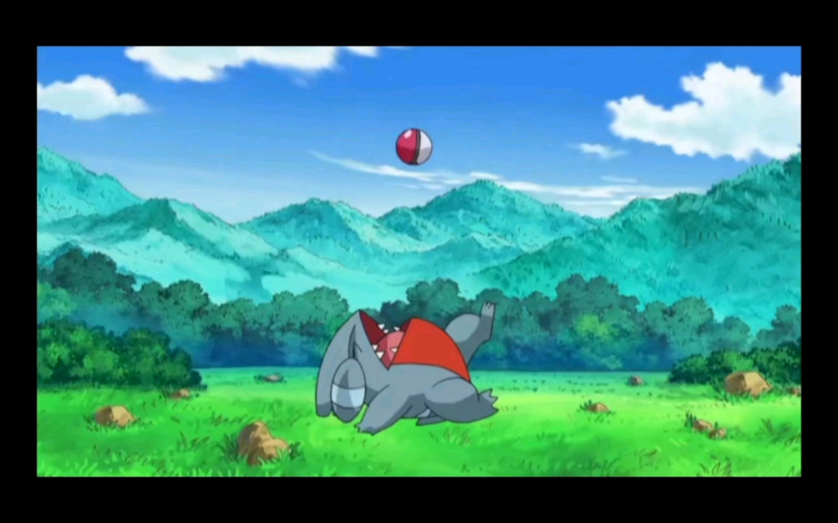 精灵宝可梦 小智没有收服这只圆陆鲨啊帮别人做嫁衣了