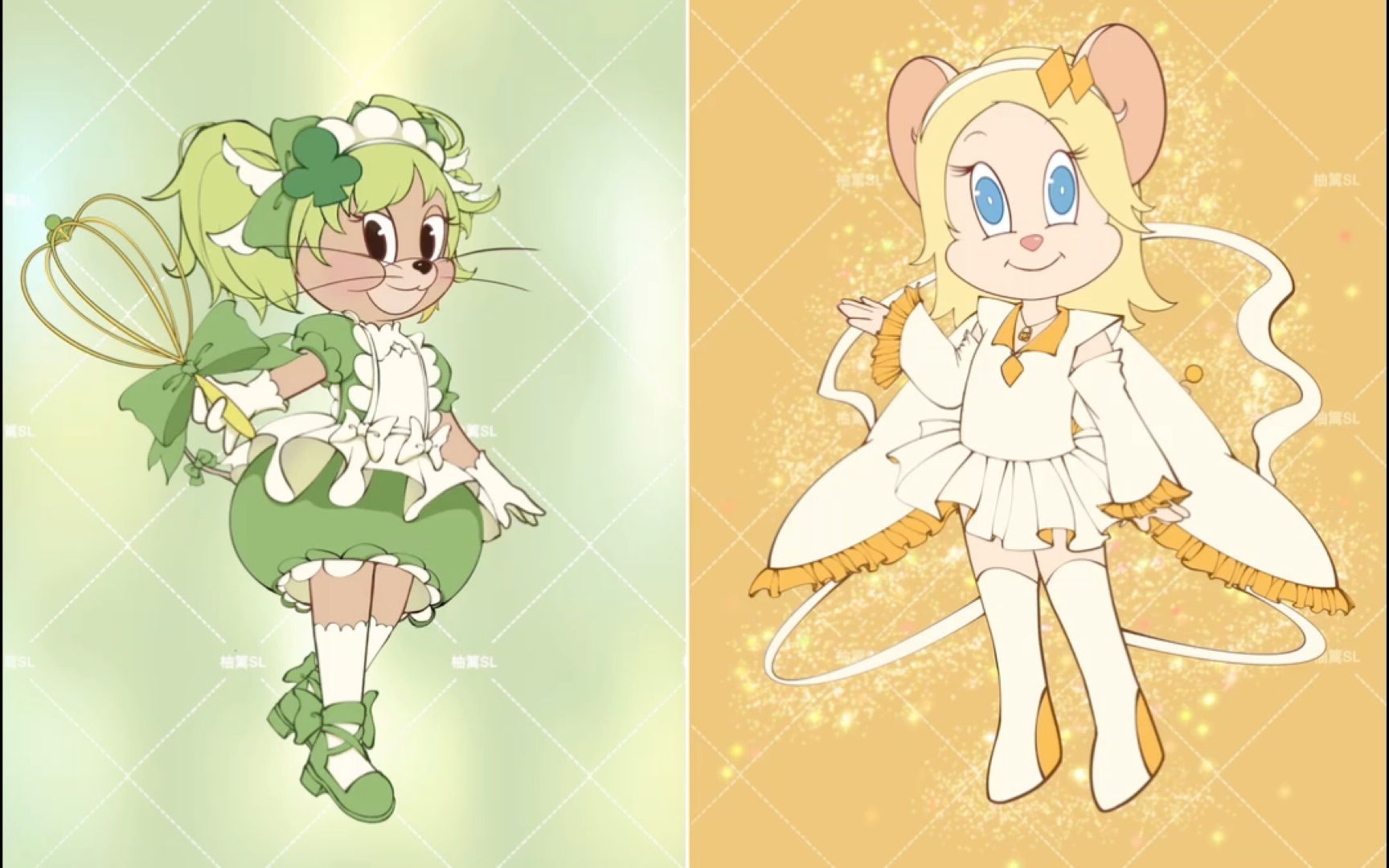 自创猫和老鼠系列皮肤守护甜心版
