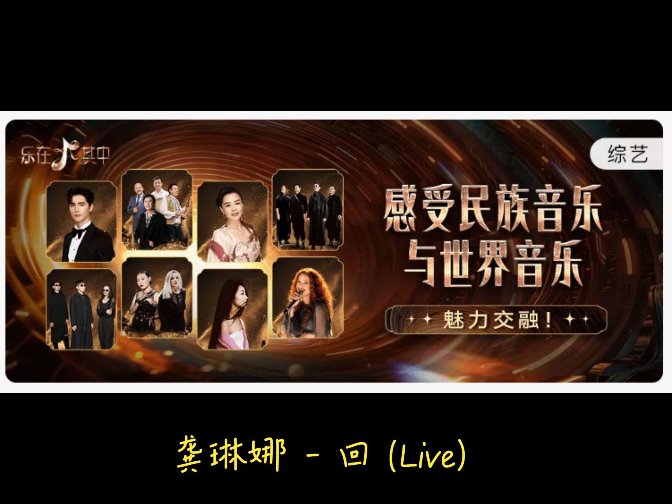 龚琳娜 - 回 (live) 乐在其中 第1期 sq无损音质