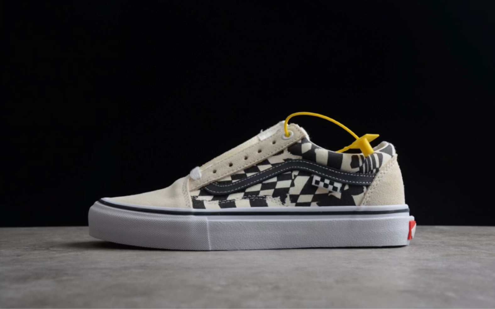 万斯 vans style 36 黑白棋盘格子元素权志龙小头低帮硫化帆布鞋