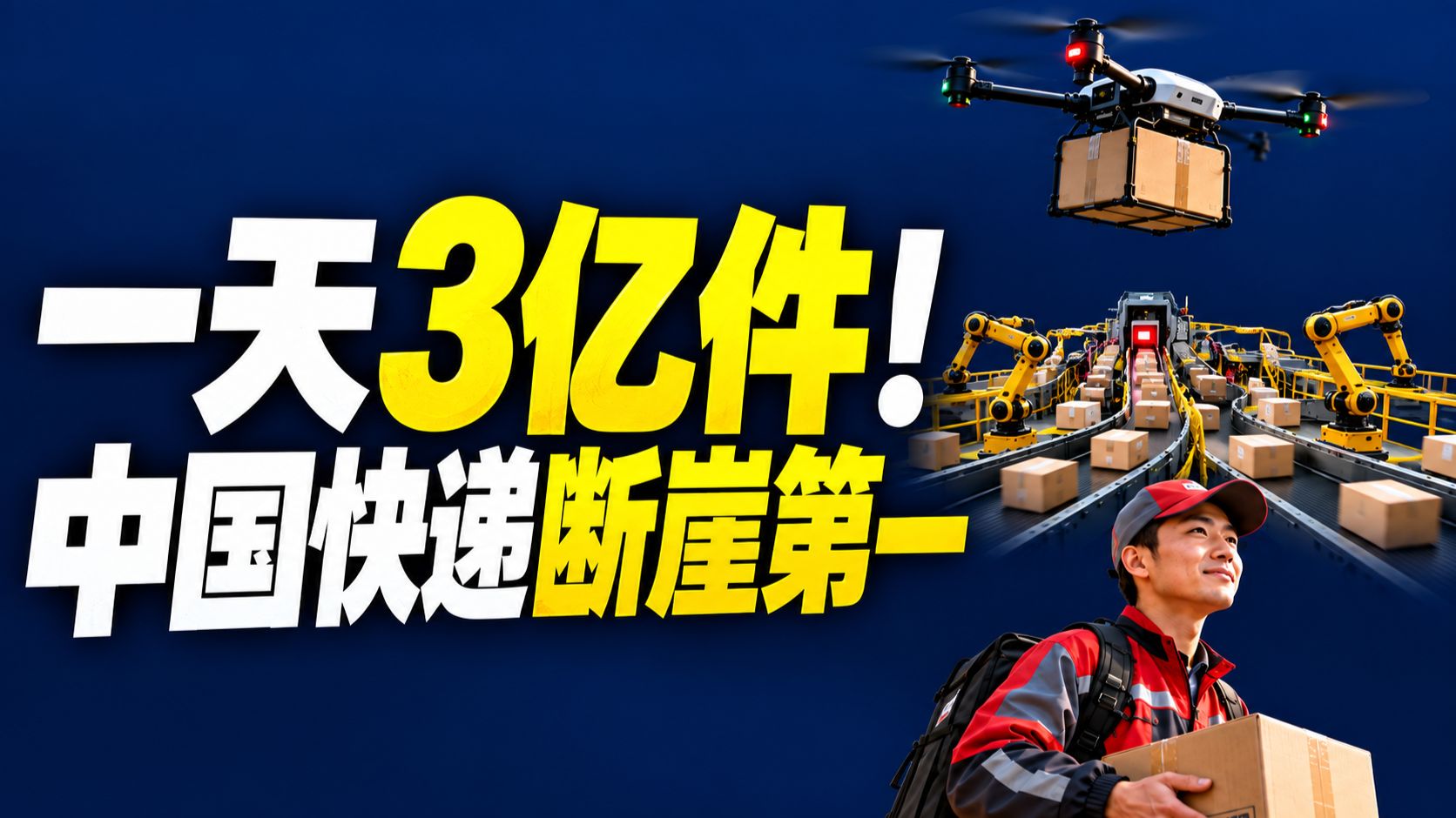 【中国快递】1天3亿件快递！人类史上最大物流网，到底藏着多大的国家战略？