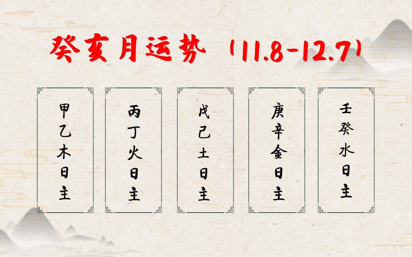 癸亥月运势(11.812.7)不同日主强弱分析,本月:喜水的朋友运势巅峰、阴郁躺平的气场明显.哔哩哔哩bilibili