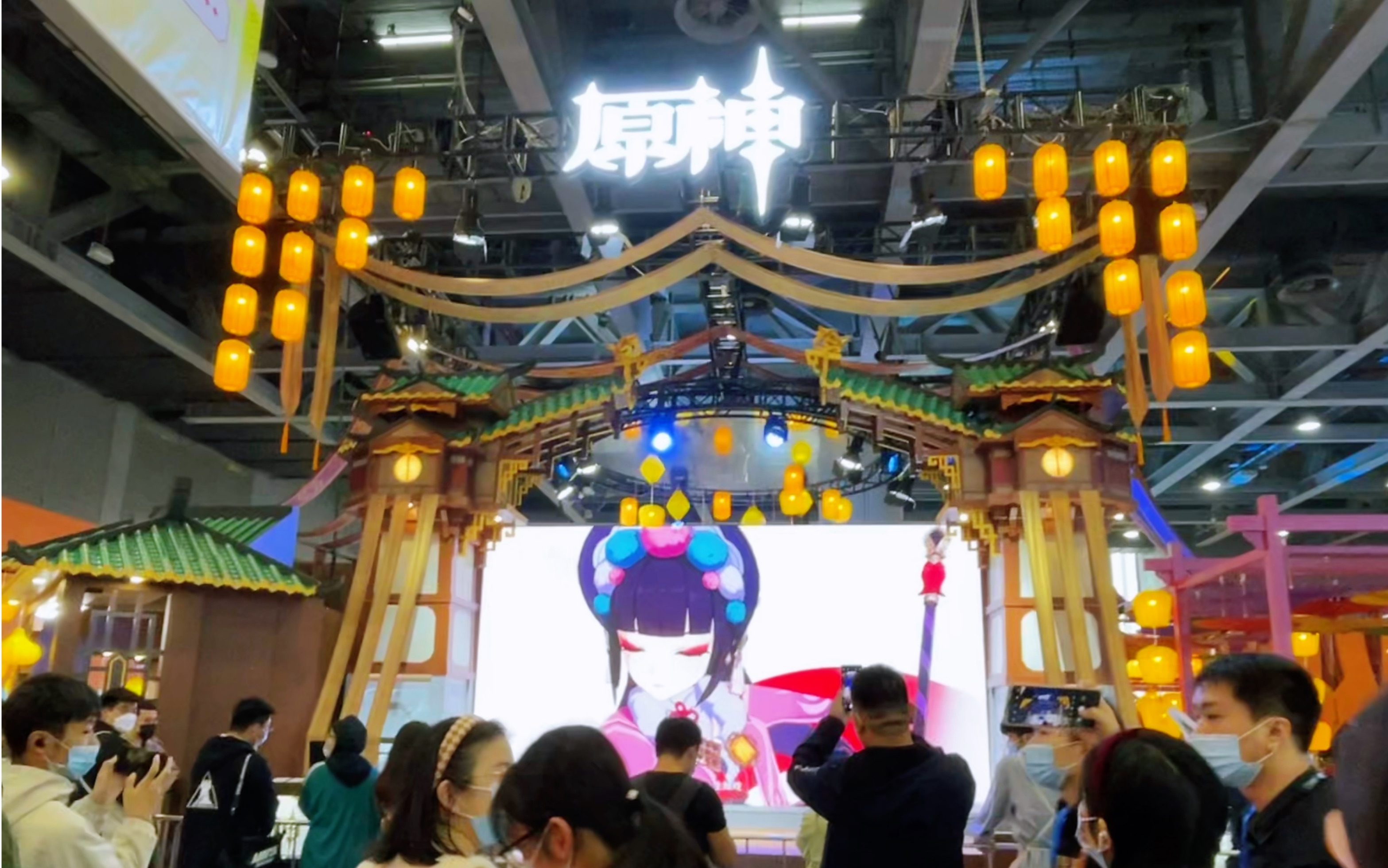 【4k】第一次去漫展,就为了原神!广州萤火虫动漫展 2022.1.