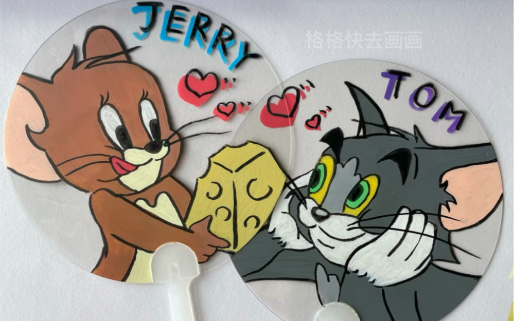 0 丙烯马克笔手绘扇子 秋天到了最后一把扇子(或许)_哔哩哔哩_bili