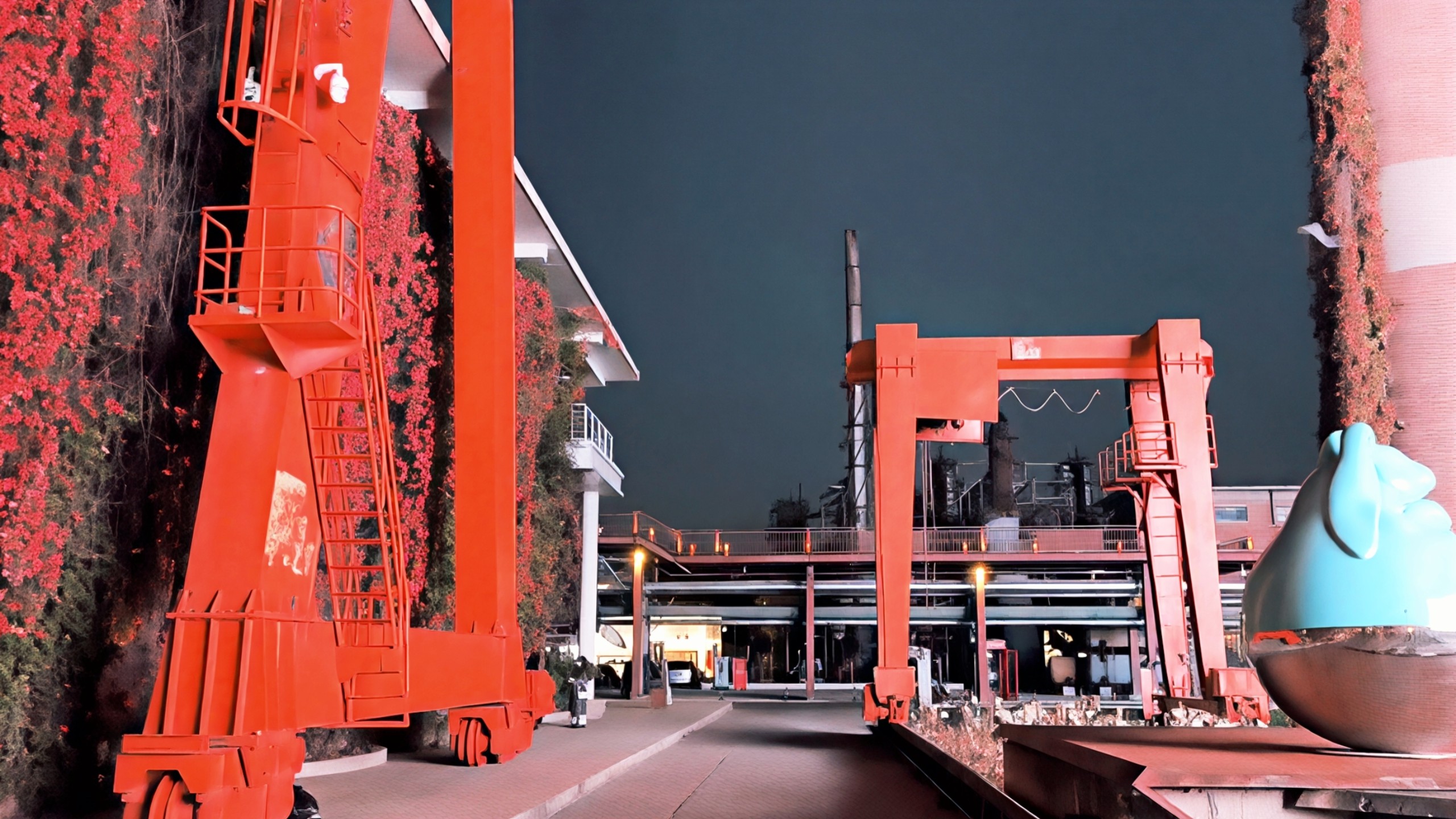 798艺术城的751火车头广场·火车街区打卡探访751车站～轨道交通火车