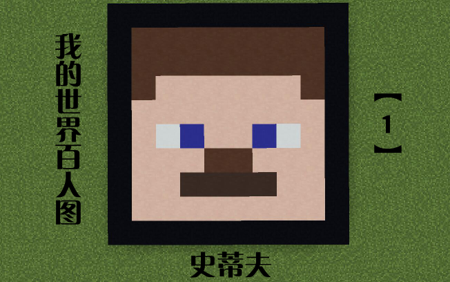 【我的世界百人图】#1(萌萌的史蒂夫)_哔哩哔哩_bilibili