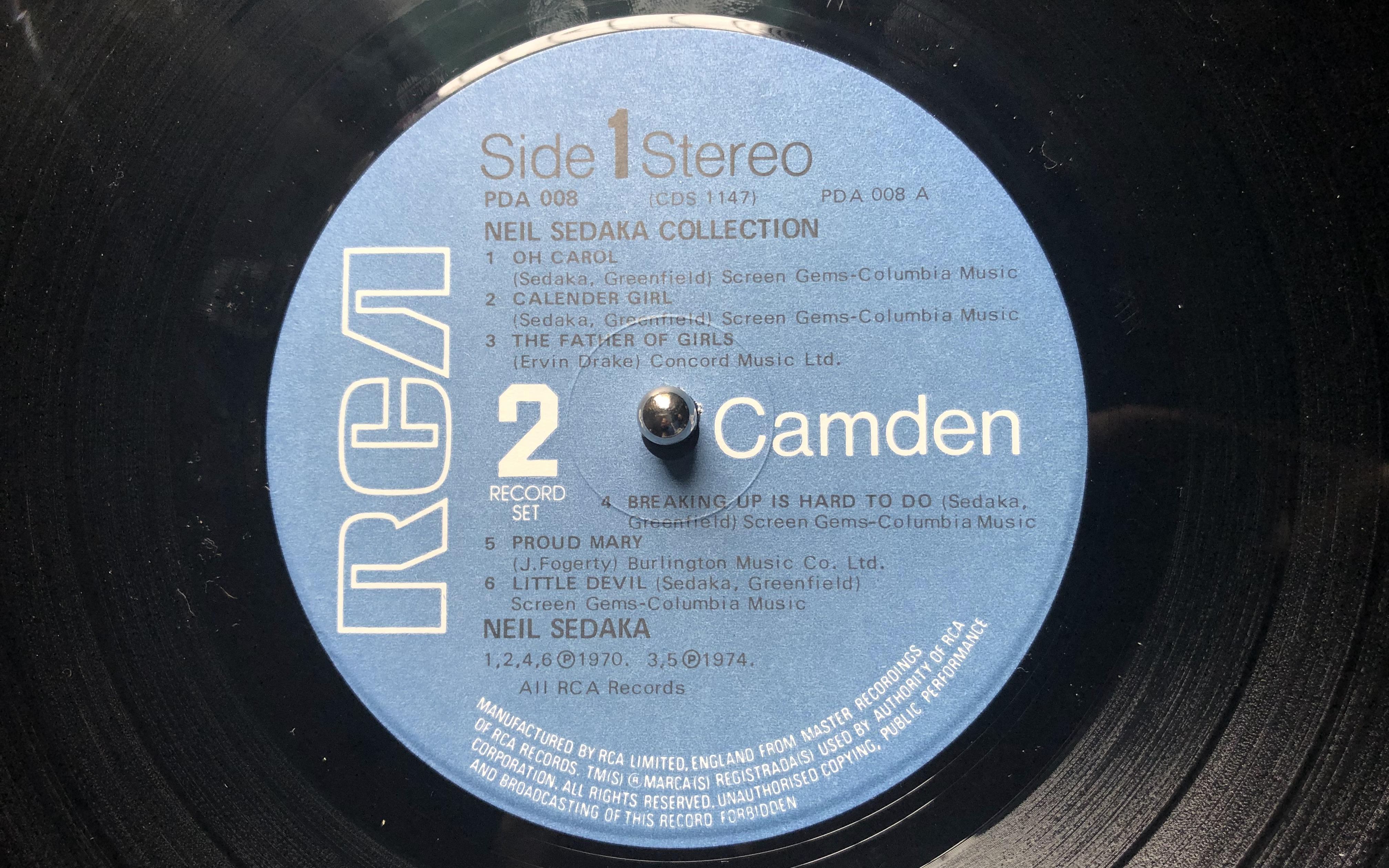 《neil sedaka名曲选》1974年rca唱片 side 1