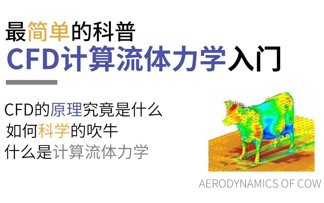 [图]【图灵鸡】什么是计算流体力学CFD？计算机是如何仿真出飞机和导弹的气动的？B站首个计算流体力学硬核科普！(￣▽￣)"