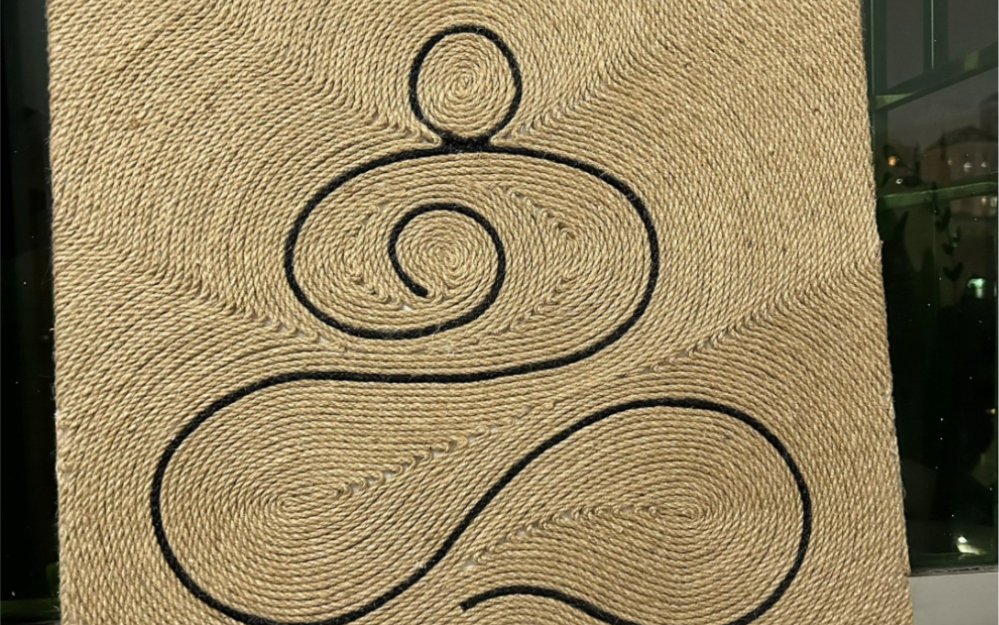 麻绳肌理装饰画